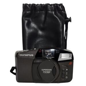 Olympus Vintage Superzoom 700BF 35MM Film Camera Tested With Bag VG+